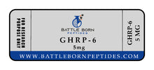 Load image into Gallery viewer, GHRP-6 5MG - Battle Born Peptides
