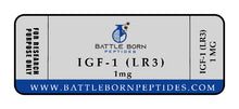Load image into Gallery viewer, IGF-1 (LR3) 1MG - Battle Born Peptides
