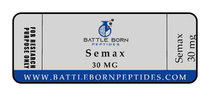 Semax 5mg / 30mg - Battle Born Peptides