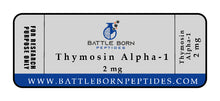 Load image into Gallery viewer, Thymosin Alpha-1 2mg / 5mg - Battle Born Peptides
